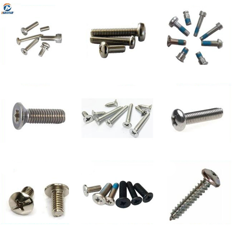 DIN7981 DIN7982 DIN7985 Fastener Screw Self Tapping Screw Machine Screw Pan Head Countersunk Head Stainless Steel Screw