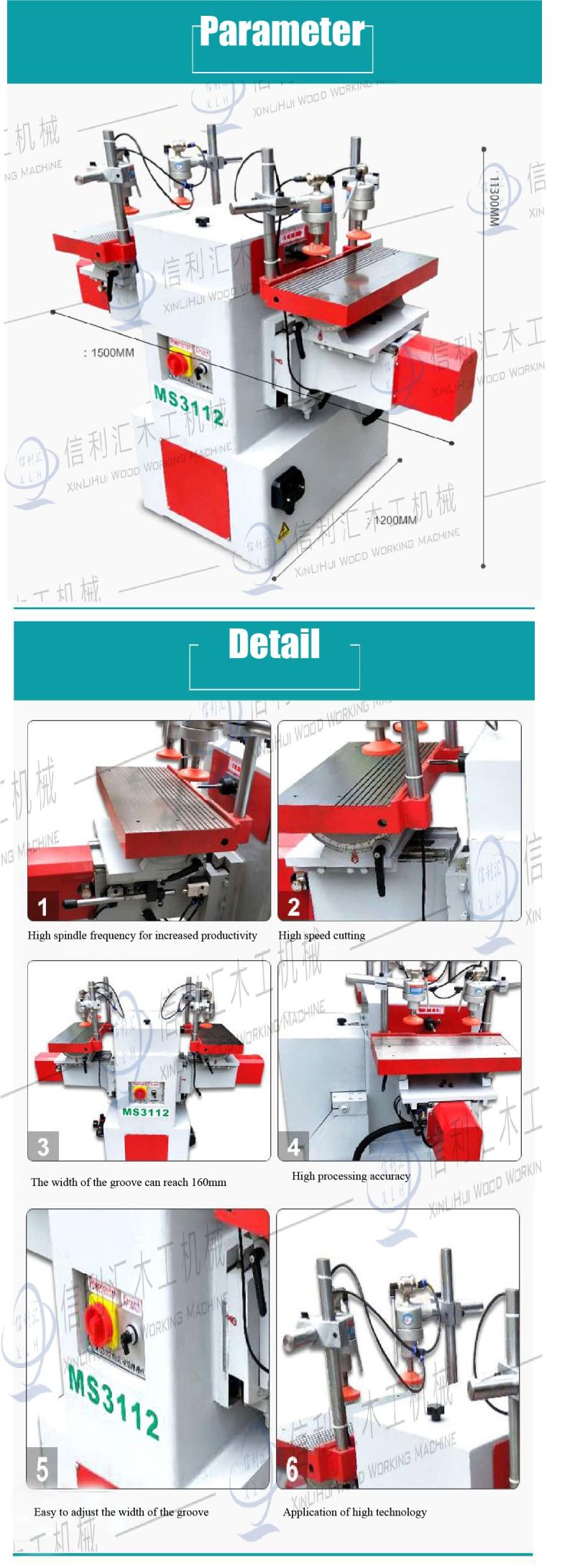 Qingdao China Export Tenoning Machine Single Head Tenoning and Dovetail Machine Manual Single-Head Dovetail Tenoniing