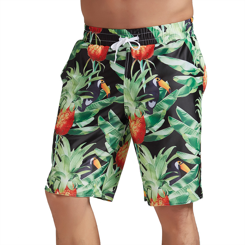 Quick Dry Summer Swimwear Board Shorts Printed Beach Shorts