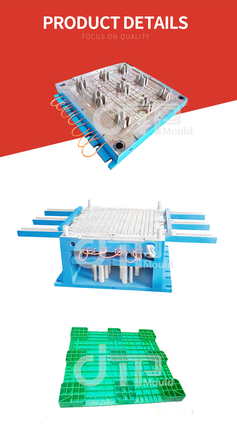 Factory Made Durable Large High Quality Flat Stackable Injection Plastic Pallet Mould