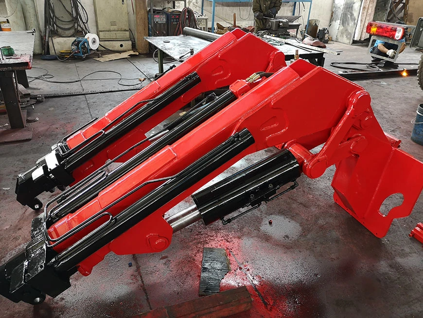 Customizing Forklift Mounted Crane Hydraulic Hoist 4 -10ton Folding Boom (Forklift Fly Jib Crane)