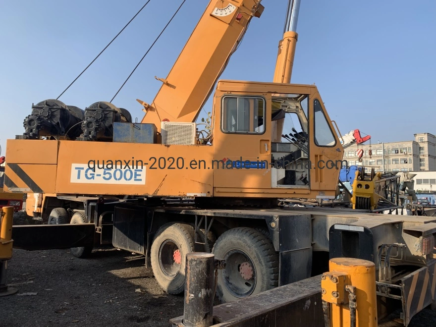 Japanese Tadano 50 Ton Tg-500e with Nissan Diesel Engine Used Truck Crane on Sale
