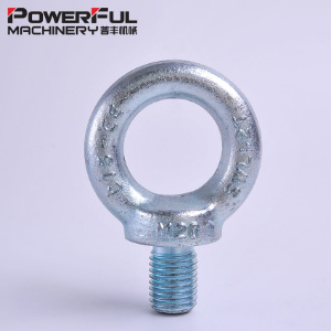 High Strength Carbon Steel Drop Forged Galvanized DIN580 Male Lifting Eye Bolt