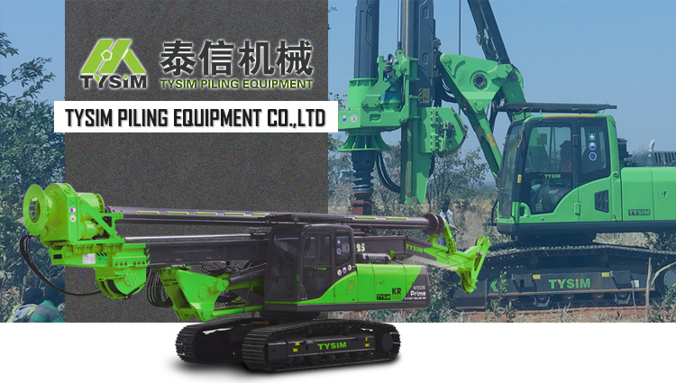 Excavator (14~24t+) Transport Into Rotary Drilling Rig Tysim Small Land Drilling Machine Rotary Drilling Machine