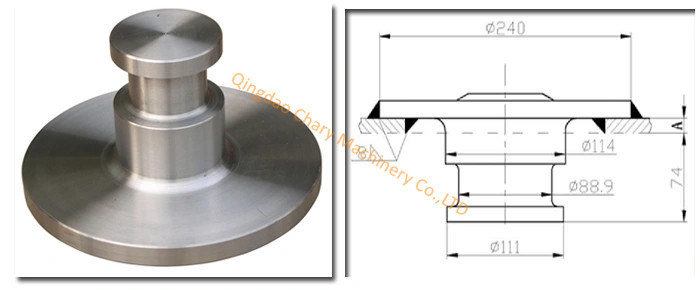 Custom Stainless Steel 50# Trailer King Pin Plate/Trailer King Pin