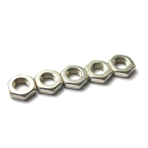 Hexagon Nuts Jam Thin Nut Half Nut M3 to M8