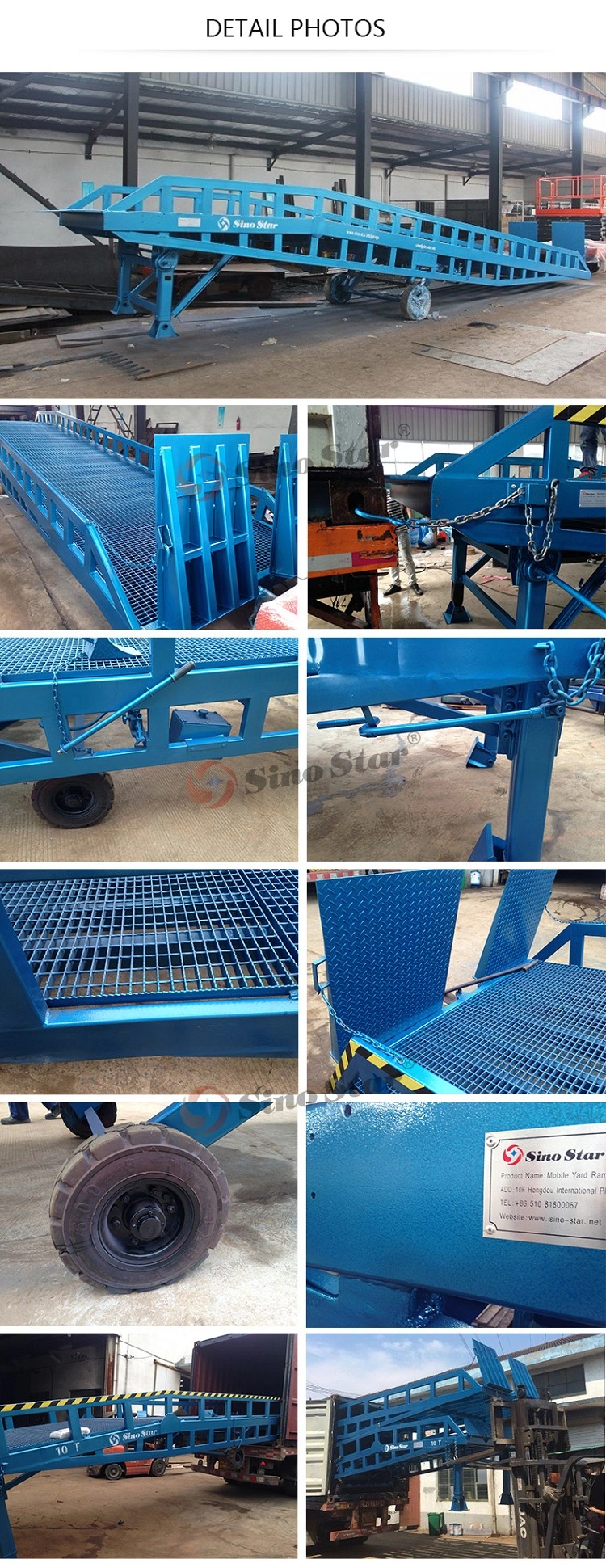 Adjustable Mobile Warehouse Loading Unloading Container Yard Ramp Equipment