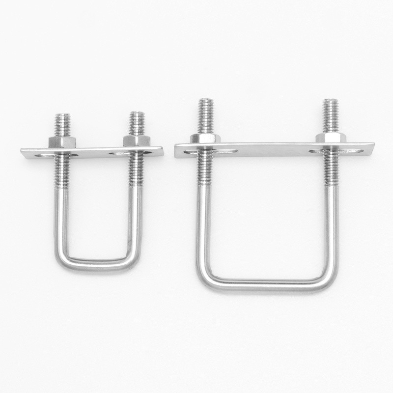 SS304 SS316 A2 A4 Stainless Steel DIN3570 Square U Bolts