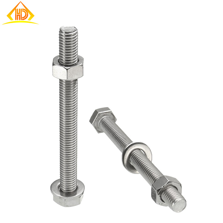 Stainless Steel Hex Bolt with Nut and Washer