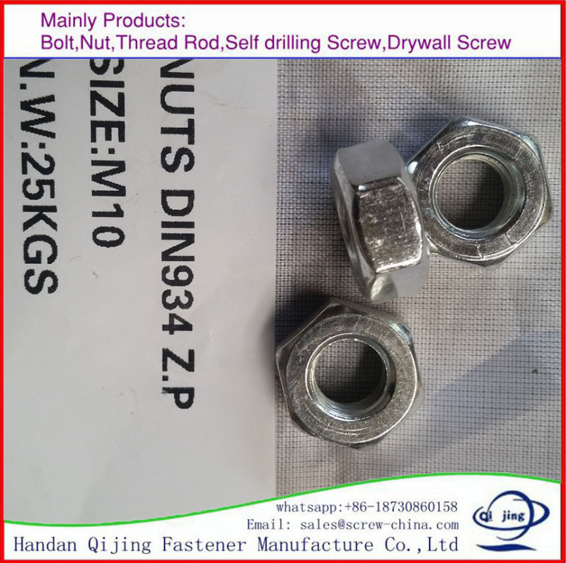 Zinc Plate DIN6923 M22 Flange Nut