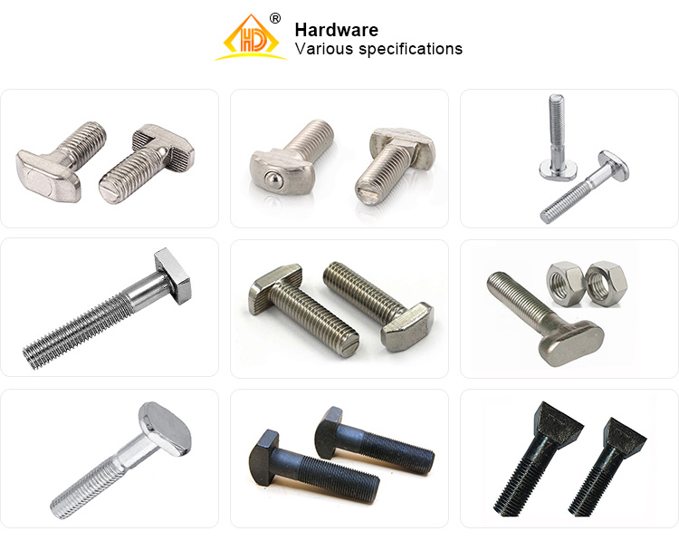DIN261 Stainless Steel Square Head M6 T Bolt with ISO Certification