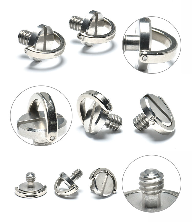 Stainless Steel 304 or 316 D-Ring Screws D-Ring Captive Thumb Screws
