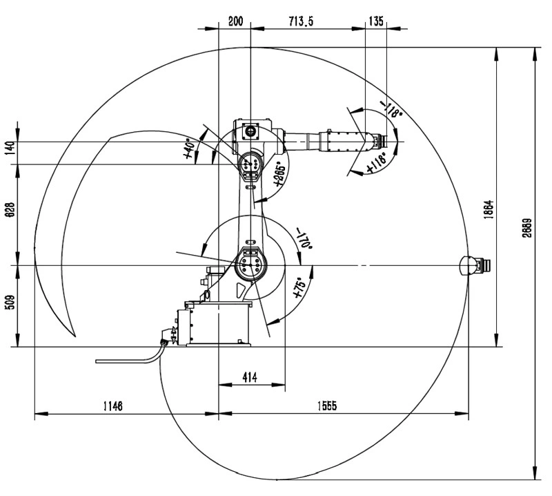 Cheap Aluminum Industrial Robot Arm Industrial Grinding Robot for Grinding