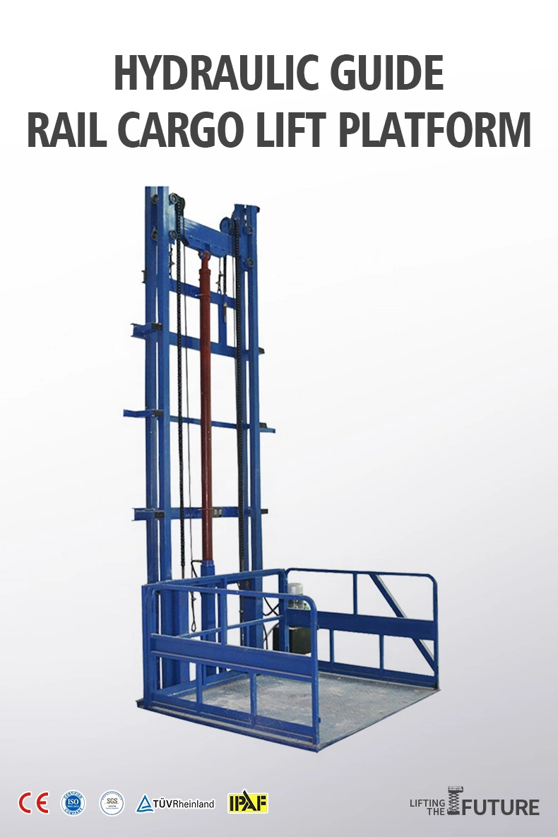 Cargo Lifts 3.66 M Lifting Height Cargo Elevator Lift 1000 Kg Load Capacity Lift Platform Material Lifting Equipment