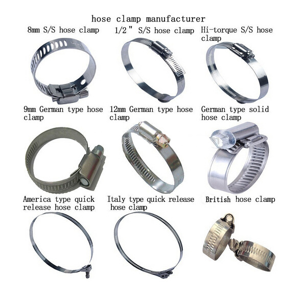 Stainless Steel American Type Hand Clamp Hose Clamp Pipe Clamp