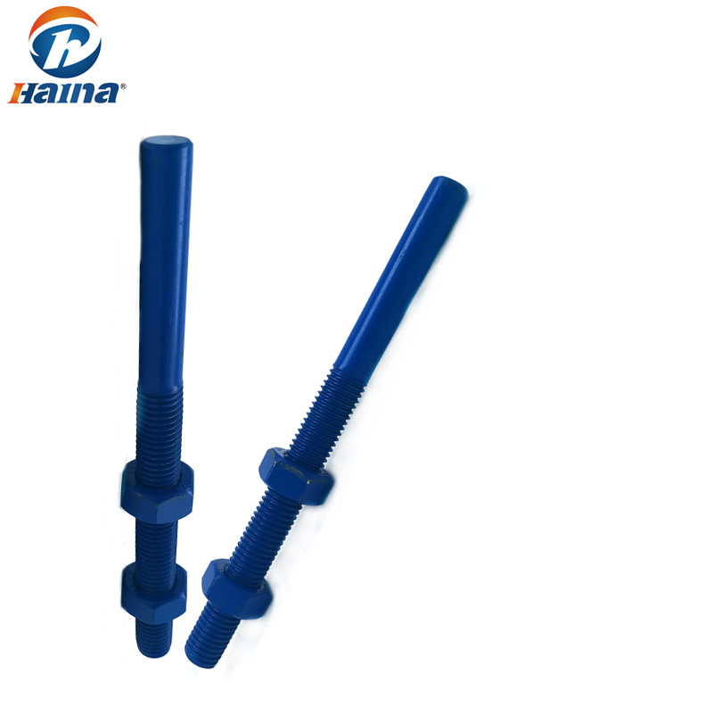 Xylan Blue 1424 Stud Bolt Double End Threaded Rod for Project