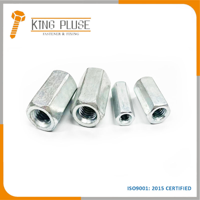 Zinc Plated DIN6334 Coupling Nut Hex Long Nut Connecting Nut