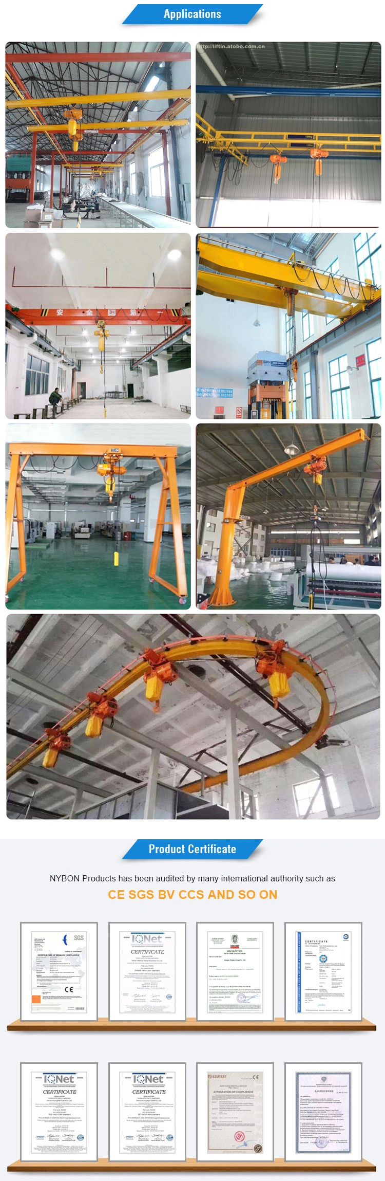 Hot Sale Portable 1.5 Ton Electric Chain Hoist for Lifting Cargo