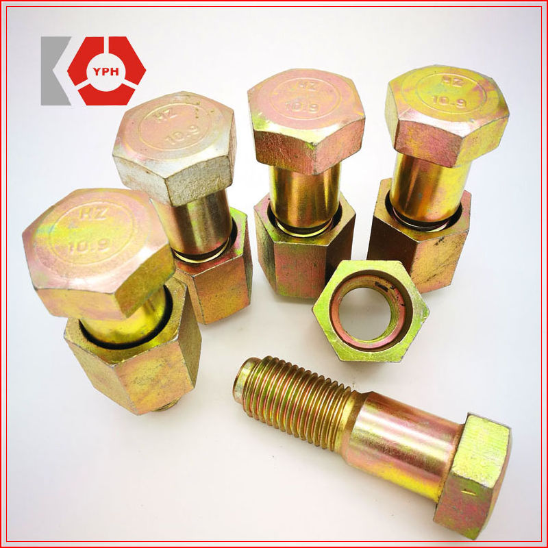 Produced Hex Fitted Hexagon Head Bolts DIN 609/DIN 610 with Zinc Plated