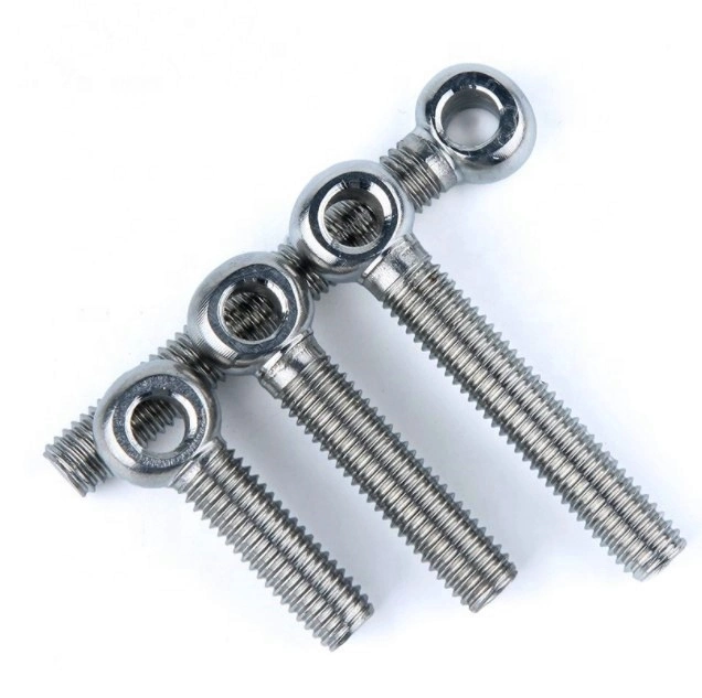 DIN444 Stainless Steel Eye Bolt Carbon Steel Zinc Plated or Galvanized Metric Thread Eye Bolt