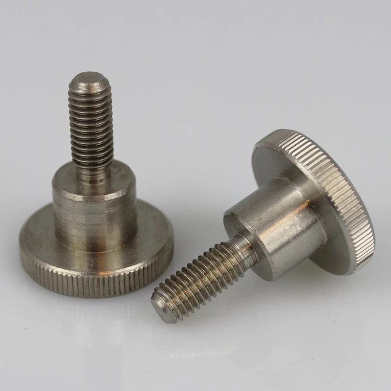 Carbon Steel Knurled Thumb Screws Custom Screws DIN464