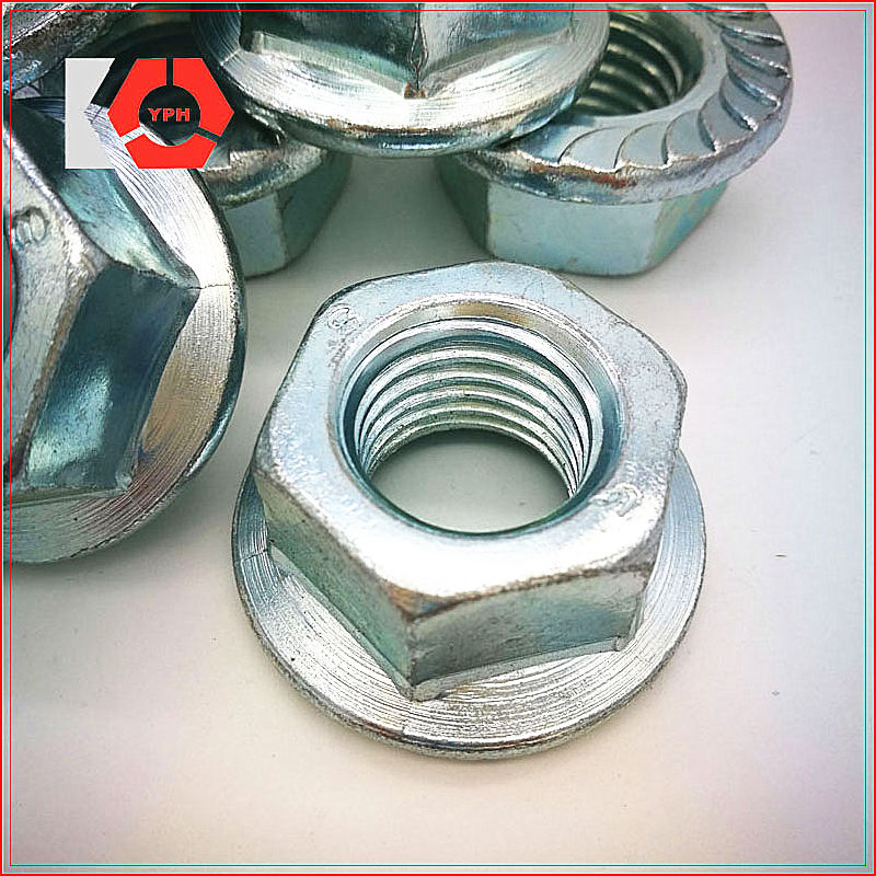 Flange Head Nuts DIN6923 with Carbon Steel