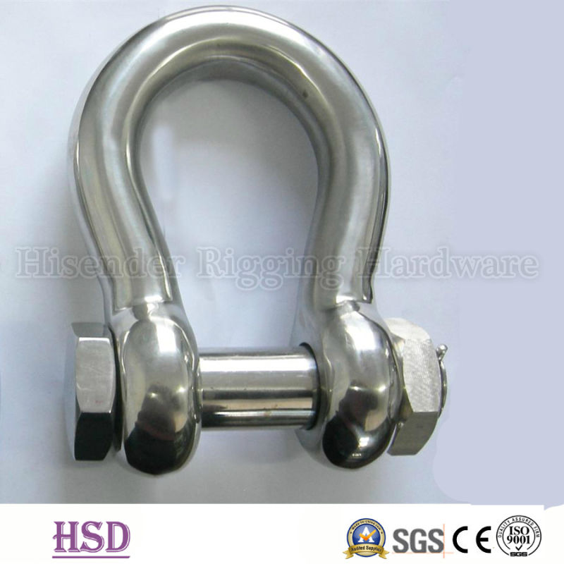Rigging Aisl304/316 G2150 Screw Pin Shackle with Safety Nut