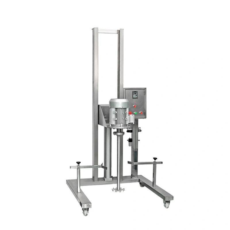 Pneumatic Lift Homogenizer Disperser for Making Cosmetic Products