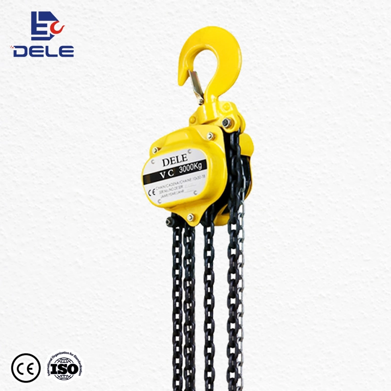 Vc 3ton Manual Lift Chain Block Hand Pulling Chain Hoist