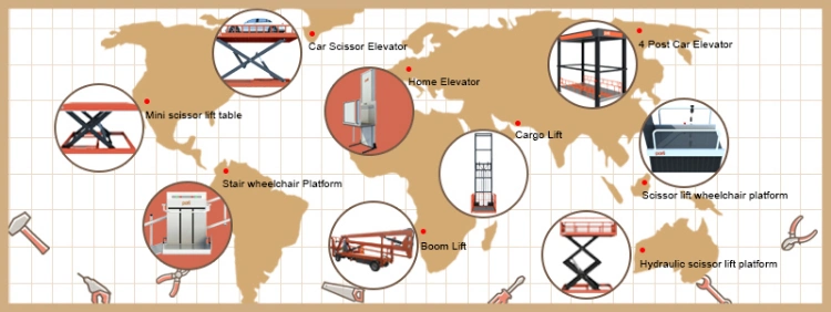 500kg-10t Customized Hydraulic Warehouse Vertical Cargo Lift Freight Hoist Elevator Lift Platform