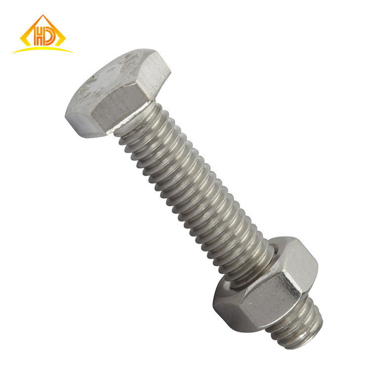 DIN933/DIN934 M10 Stainless Steel 316 Hex Nut and Bolt