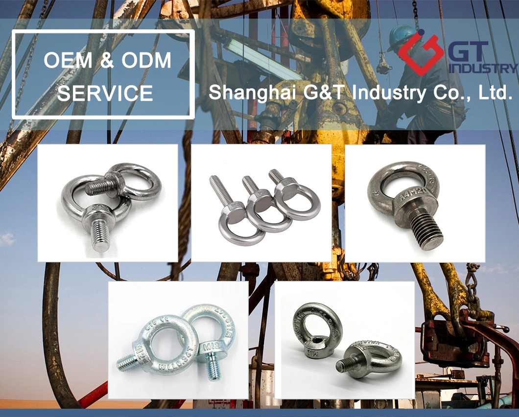 Eye Bolt Carbon Steel 4.8 8.8 DIN444 Casted Eye Bolt