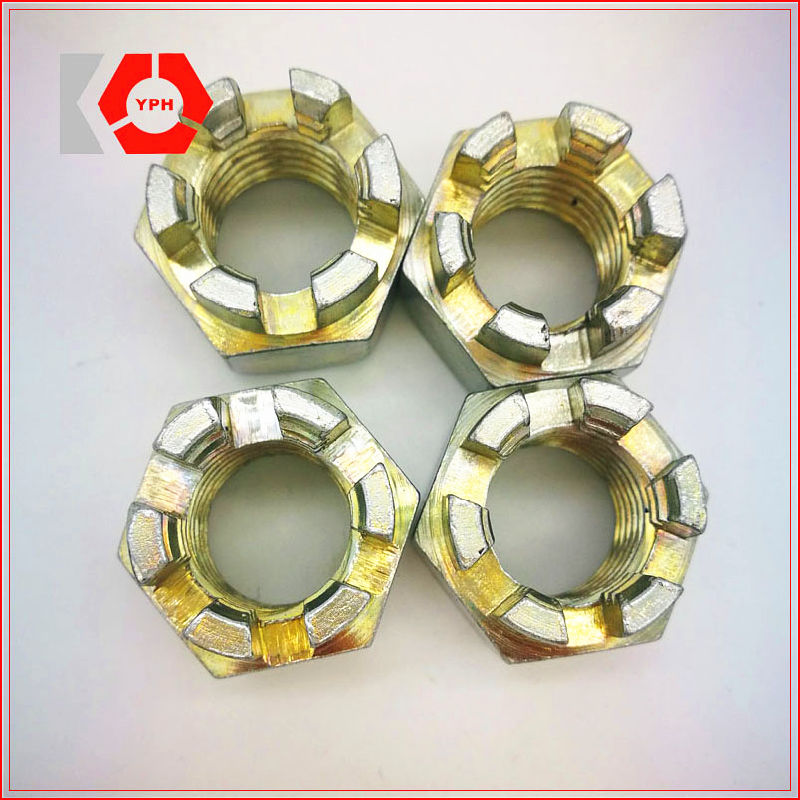 DIN935 Hex Slotted and Castle Nuts with Zinc Plated