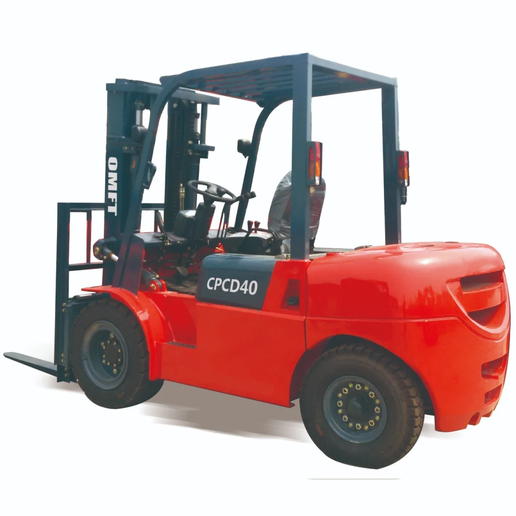 4 Wheel 4 Tons pneumatic Tire Lift Truck Forklift