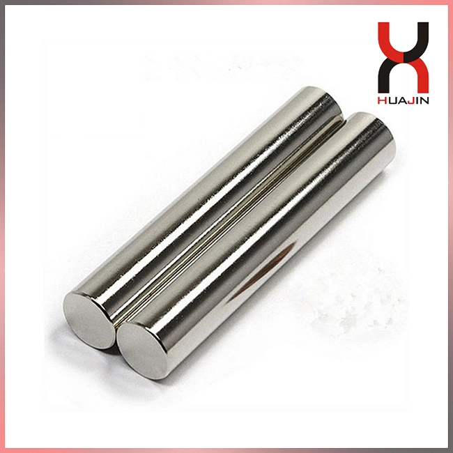 Permanent Magnet Rod Strong Neodymium Type with M8 Screw Holes