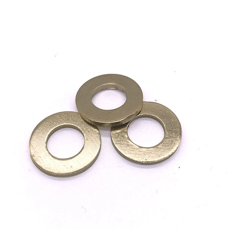 Carbon Steel Flat Washer and Spring Washer Yellow Color Gr4.8