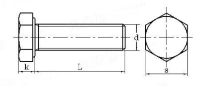 Fastener/Bolt/DIN960/Hex Bolt Partial Thread/Hex Bolt/Stainless Steel/Zinc Plated/Carbon Steel