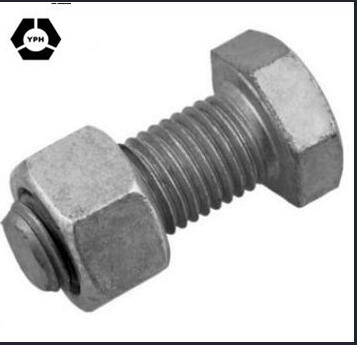 HDG A490 Type 1 Heavy Hex Bolt and Nut Galvanized Chromium Plating