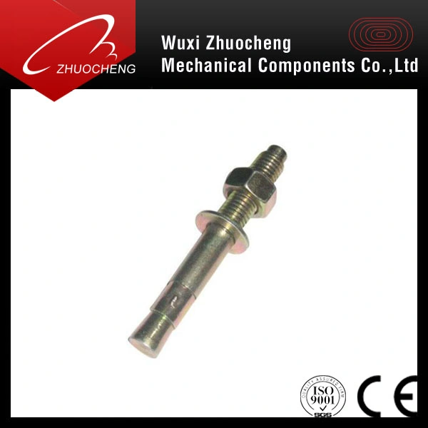 Color Zinc Plated Sleeve Anchor Bolt with Hex Flange Nut