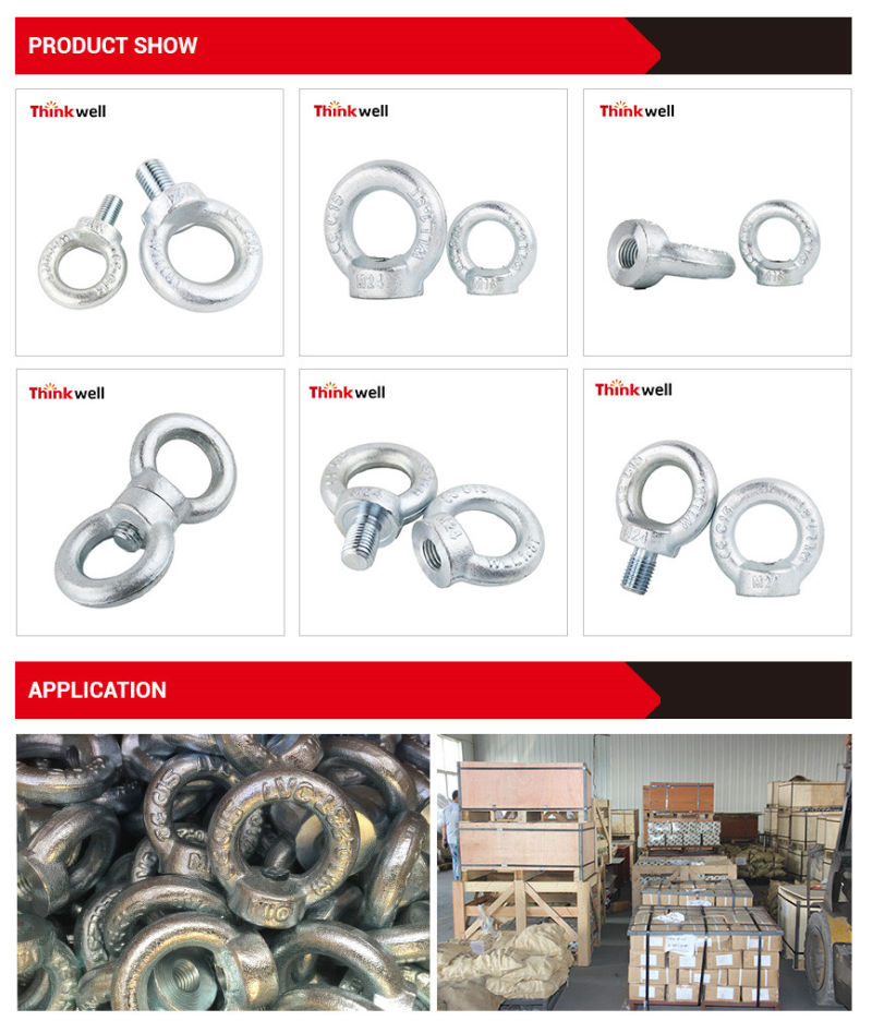 Wholesale Drop Forged Galvanized DIN 580 Ring Bolt