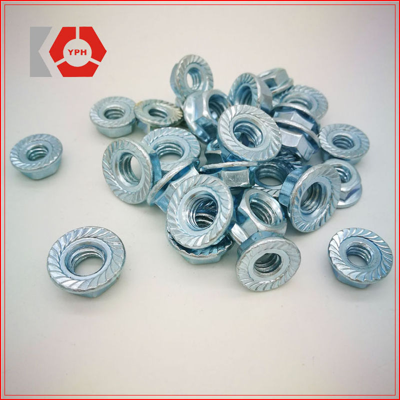 Flange Head Nuts DIN6923 with Carbon Steel