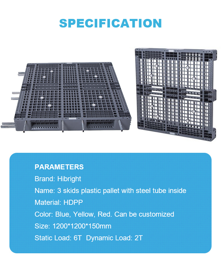 1200*800mm Color Specified Hygienic Flat Plastic Pallets with Retaining Edge