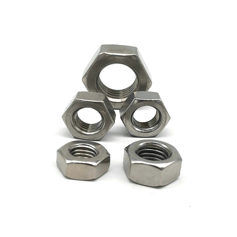 Stainless Steel SS304 SS316 A2 A4 DIN934 DIN985 DIN6923 DIN1587 Hex Flange Nut Nylon Lock Nut Cap Nut Hex Nut in Stock