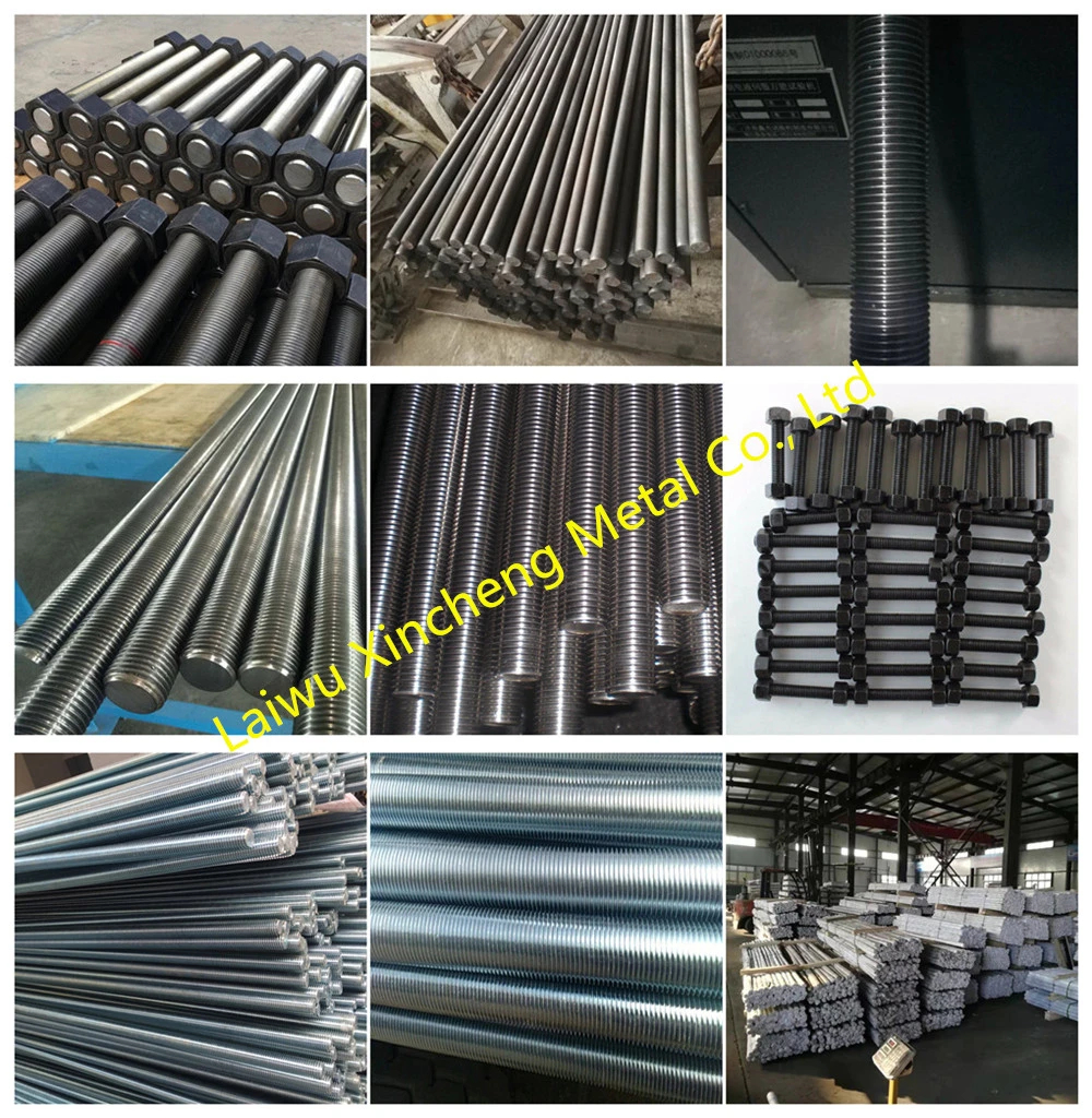 Zinc Plated Galvanized B7/M3-M DIN975 DIN976 Steel Threaded Rods/Thread Rod
