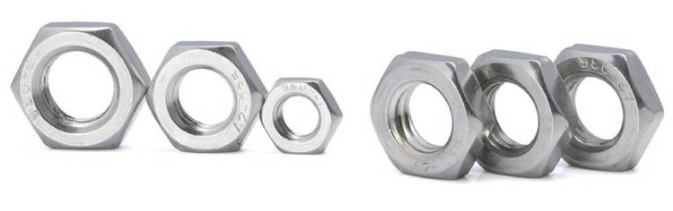 Stainless Steel Flange Bolt and Nut Hex Thin Nut