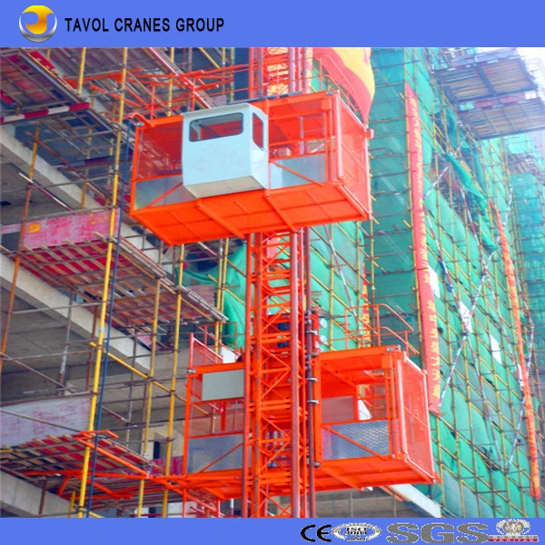 China Hoist Manufacture of Construction Elevator Vertical Construction Lift Passenger Hoist Sc200 Price