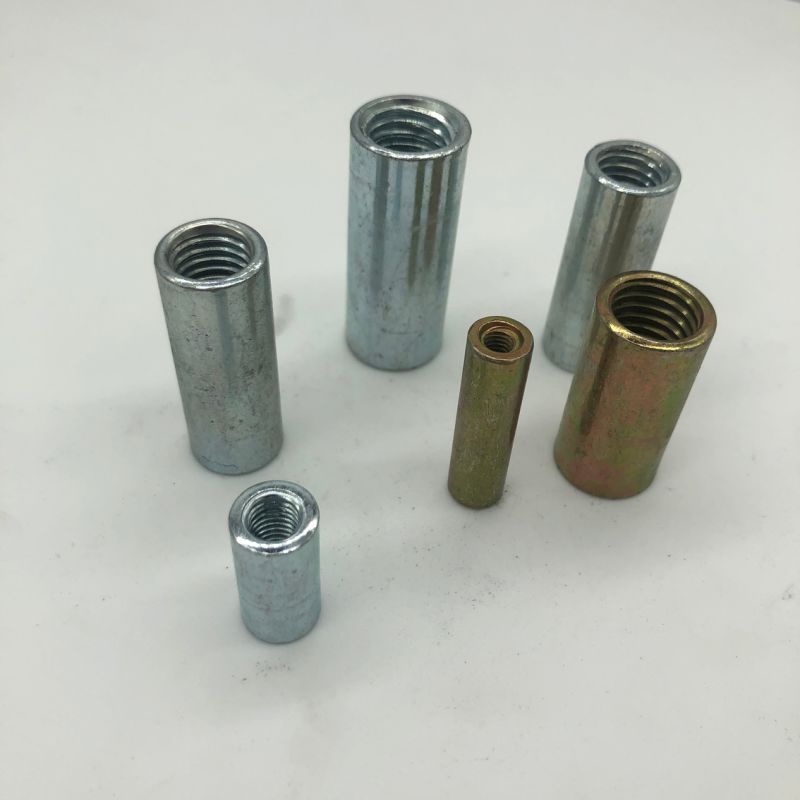 M5 M6 M8 Stainless Steel Extend Long Round Nut Long Coupling Round Nuts Double Thread Nuts