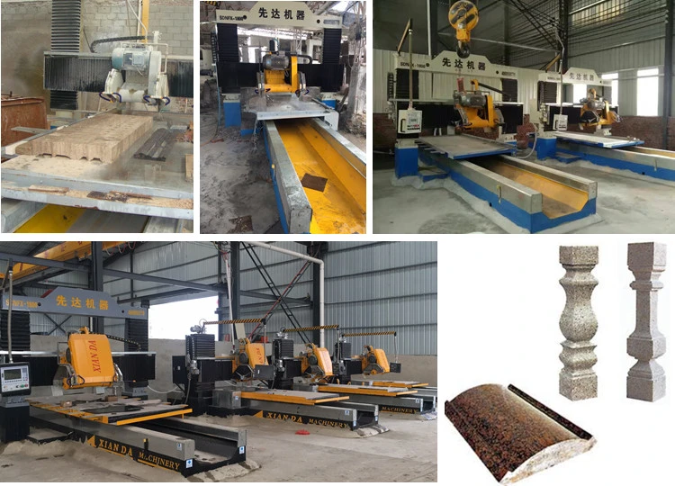 Gantry Lift Type Profiling Linear Cutting Machine for Marble Granite, Baluster/Lines Cutting