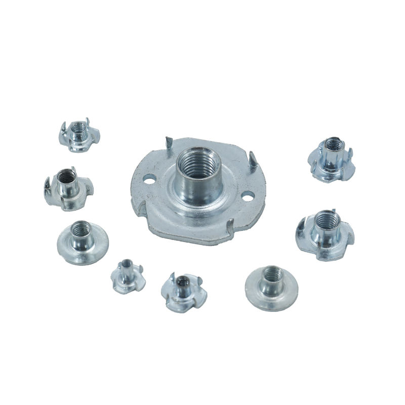 T Nuts, Round Plate T Nuts, 4 Prong T Nuts