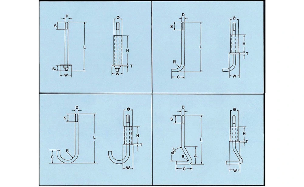 Eye Bolts 9 Type Anchor Bolts Ground Bolts M30